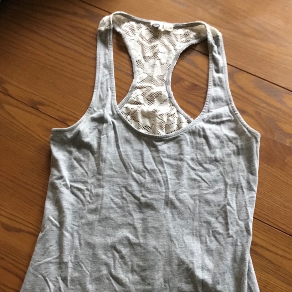 Roxy. Large. White and gray tank - Picture 1 of 3